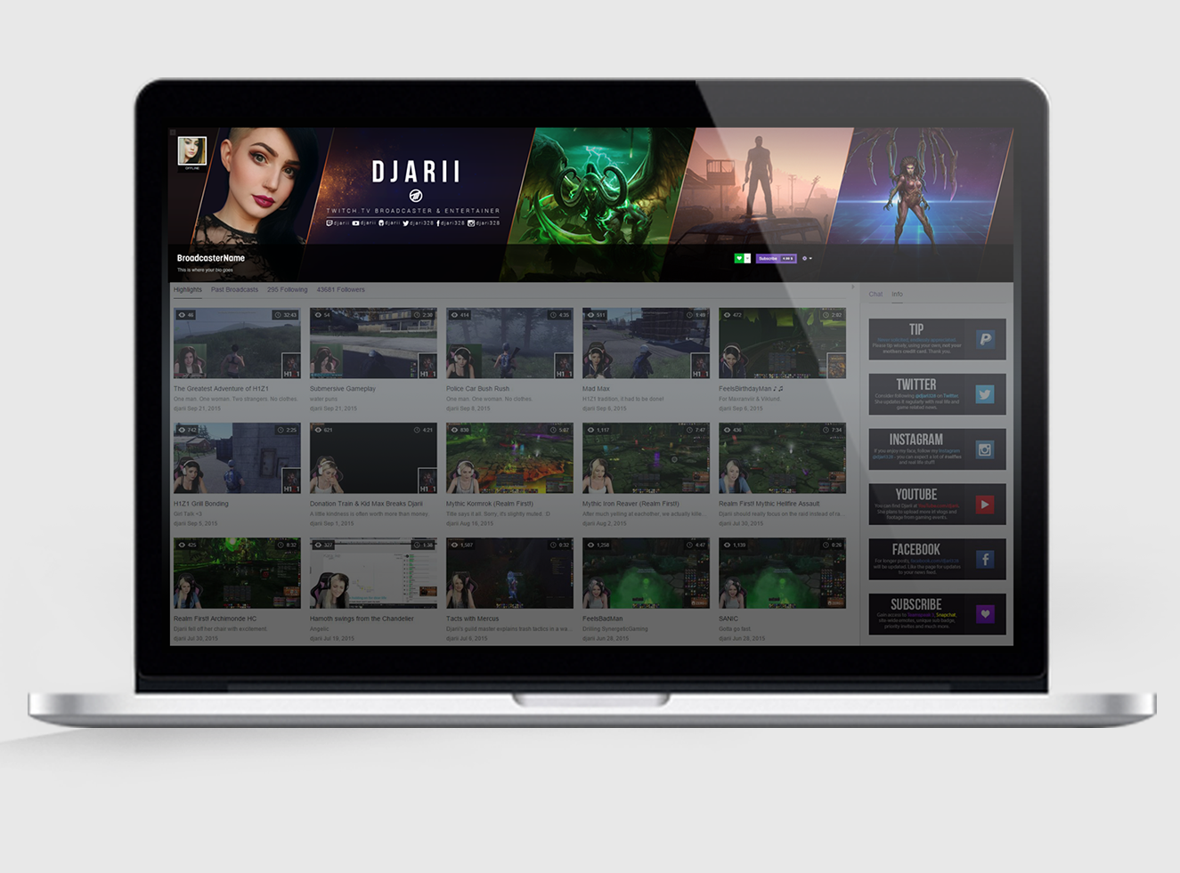 New Twitch Profile Banner for Djarii